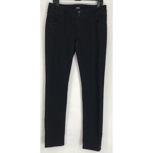 Hudson Jeans Womens Size 29 Black Collin Flap Skinny Pockets Stretchy Denim